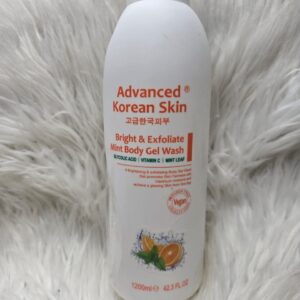 Advanced Korean Skin Bright and Exfoliating Mint Body Wash Gel
